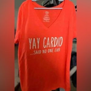 Ladies Adult Small 4-6 Athletic Works Yay! Said No One Ever EUC